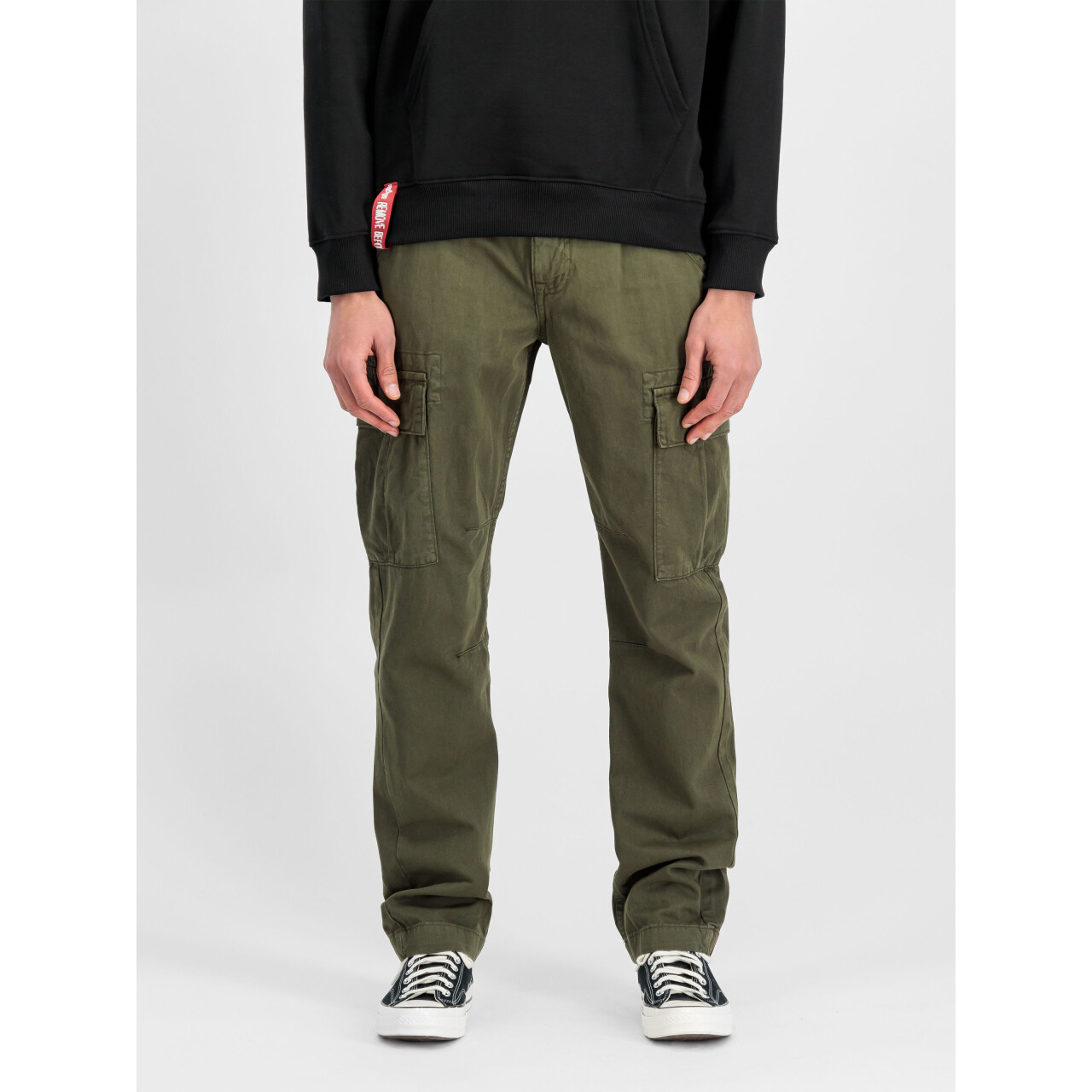 Kalhoty cargo Alpha Industries Agent - olivové, 36