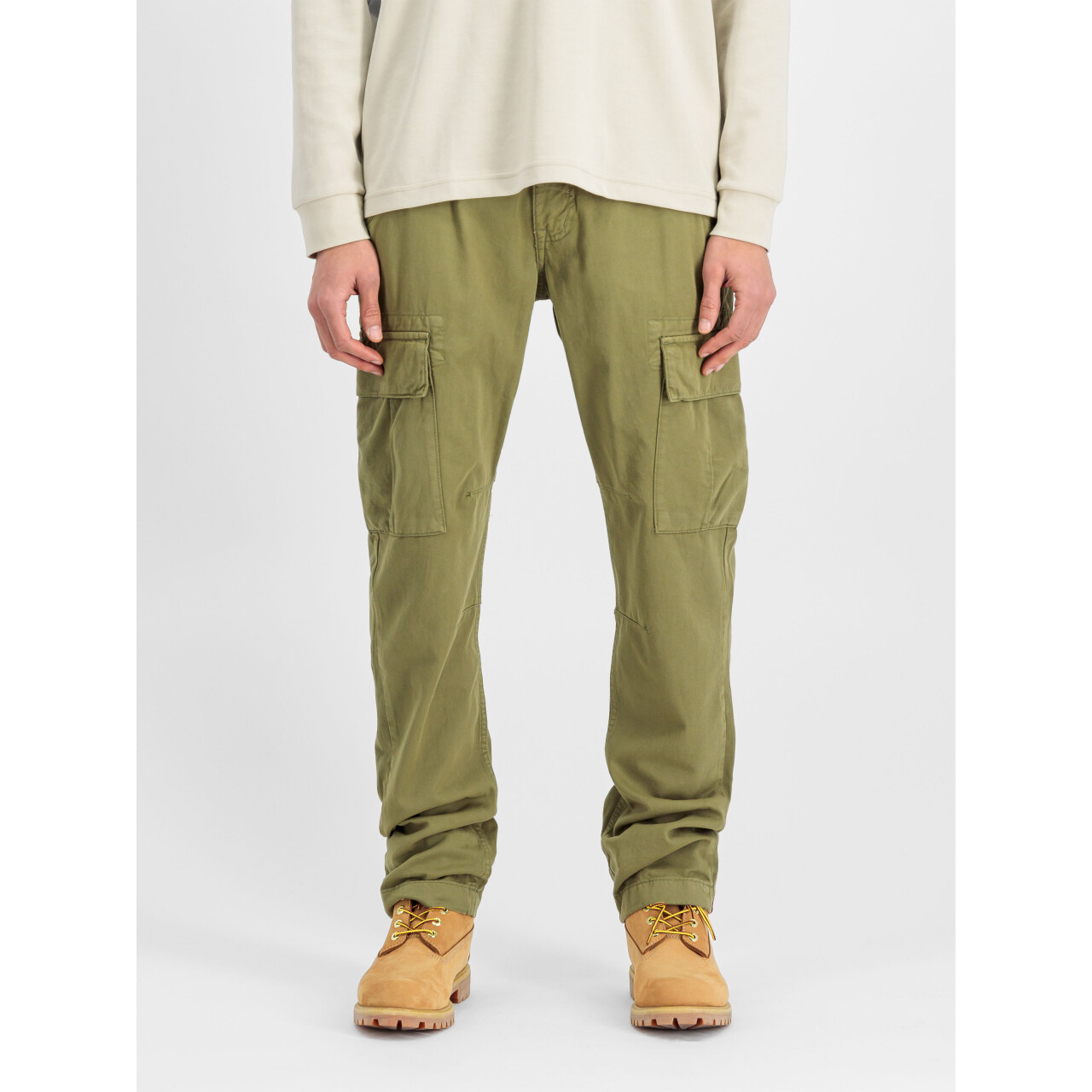 Kalhoty cargo Alpha Industries Agent - světle olivové, 36