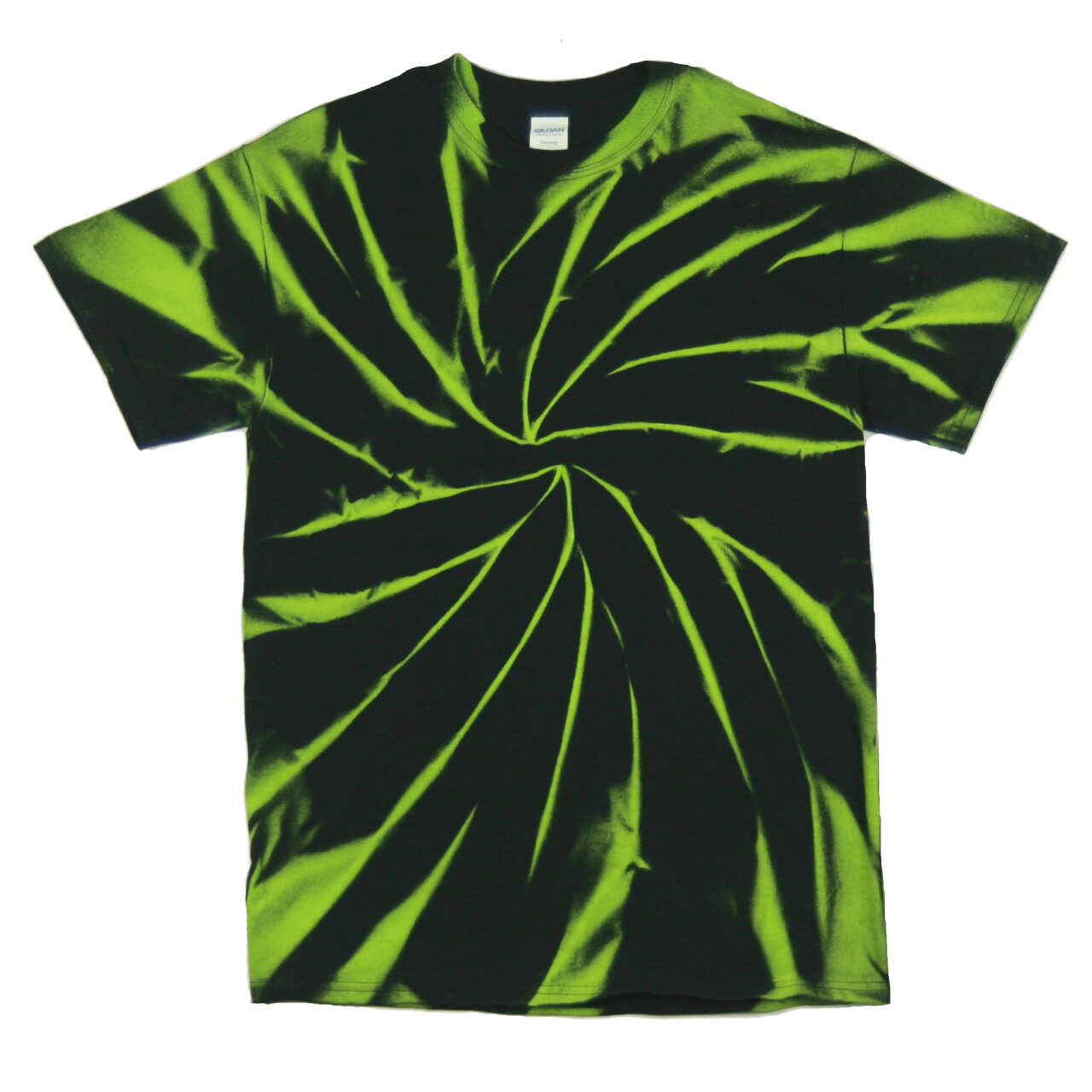 Tričko unisex The Mountain batikované Vortex - černé-zelené, 3XL