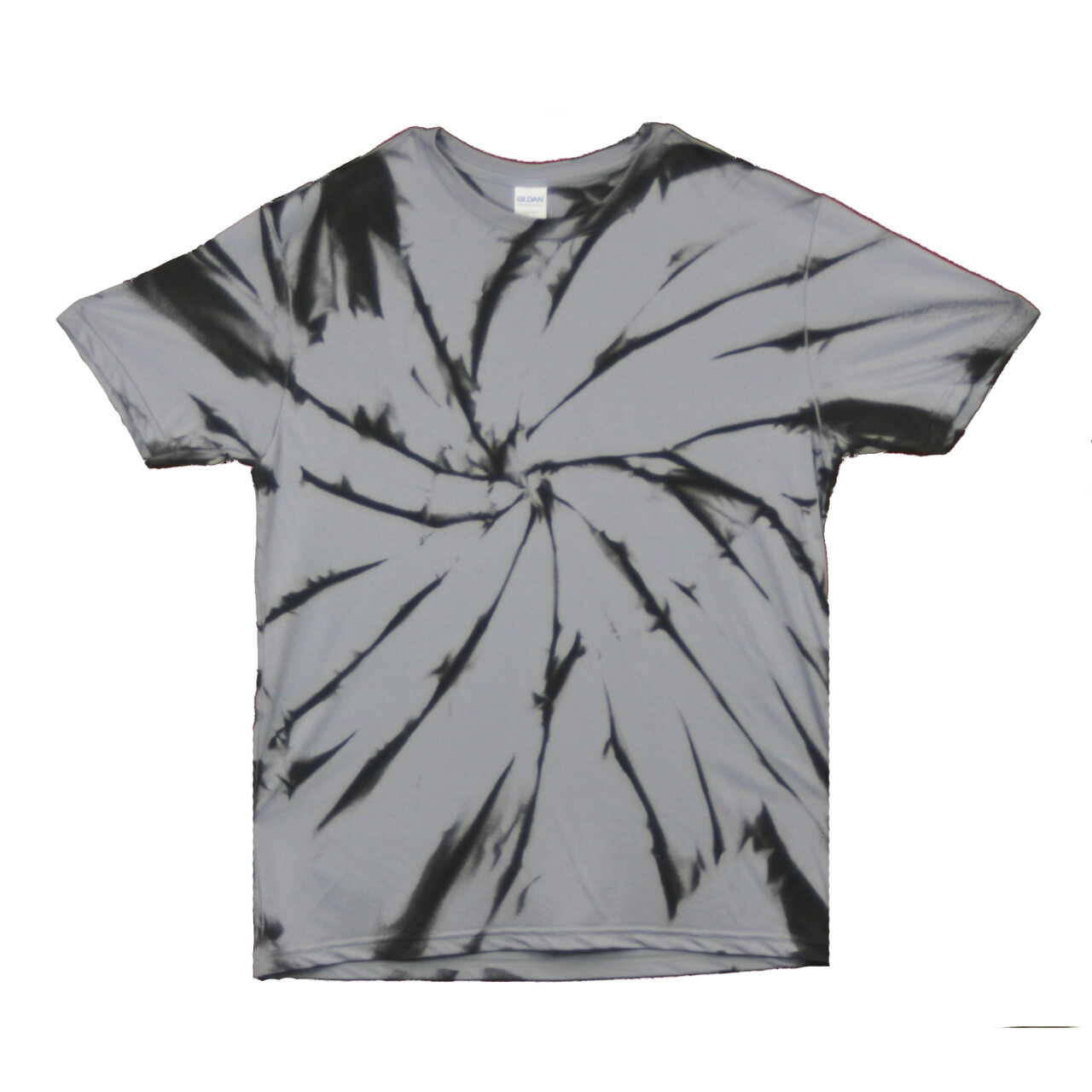 Tričko unisex The Mountain batikované Vortex - šedé-černé, 3XL