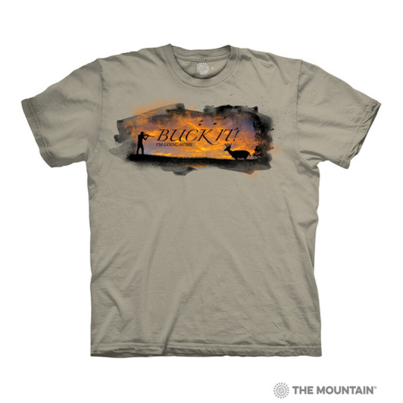 Tričko unisex The Mountain Deer Buck It Hunting (jelen) - béžové, 3XL