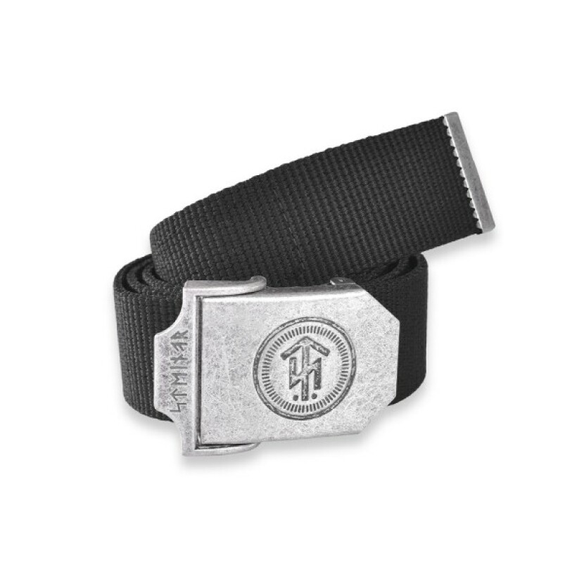 Opasek Thor Steinar Narvik - černý-stříbrný, 120