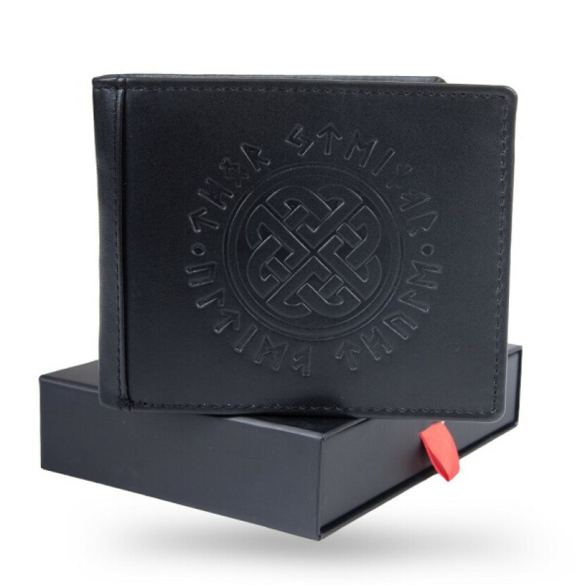 Peněženka kožená Thor Steinar Skard - černá