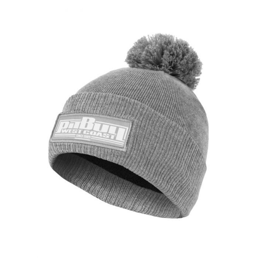 Čepice zimní PitBull West Coast One Tone Boxing - šedá