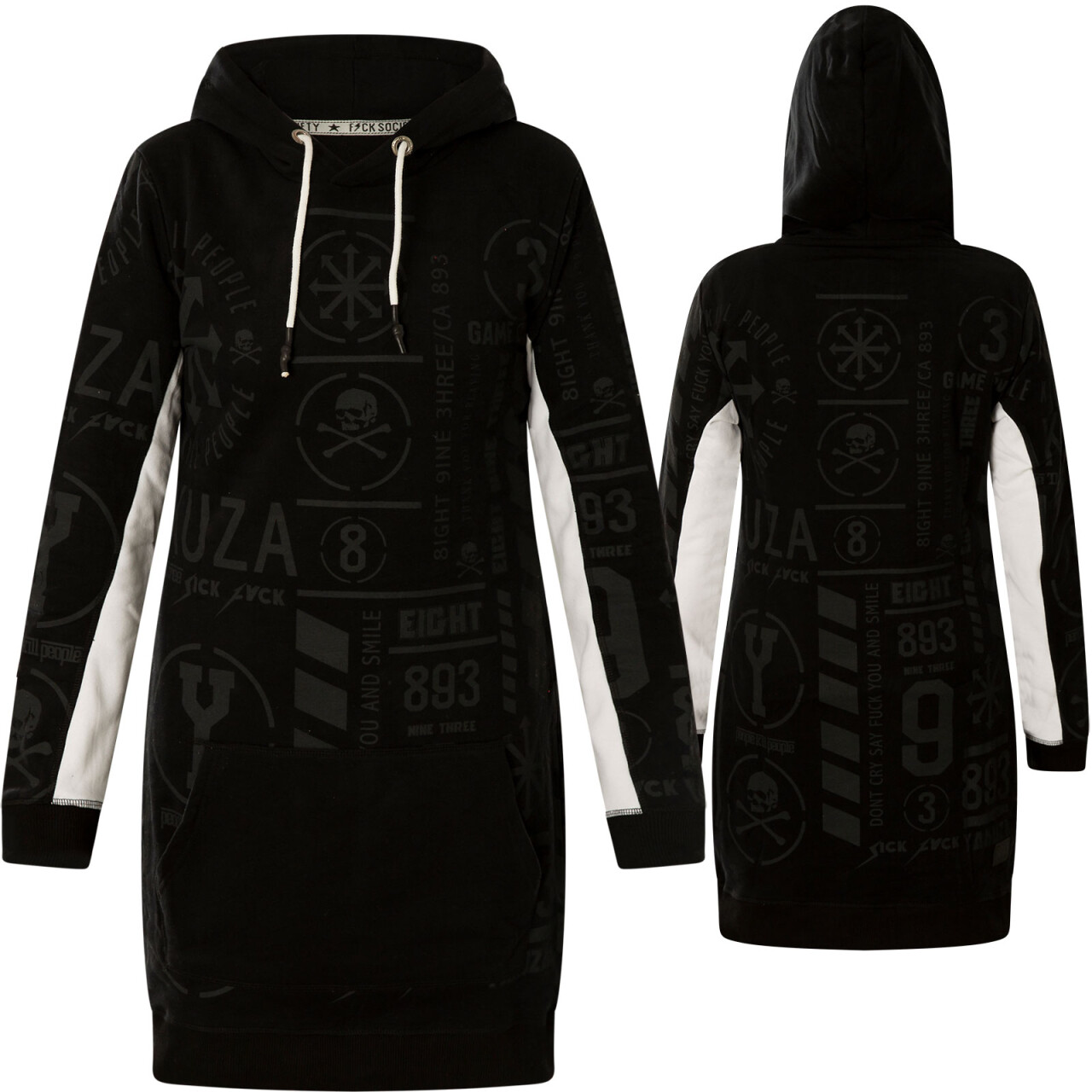 Šaty dámské Yakuza Two Face - černé, XS