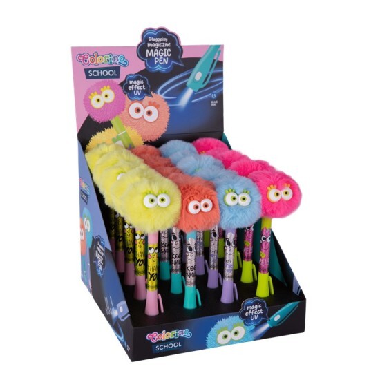 Colorino Magická propiska s UV světlem POM POM - 01683PTR