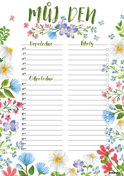 BeBechy Denní plánovač A5 - Luční - 
BBL03-1