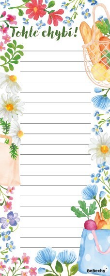 BeBechy Nákupní list - Luční - BBL05-1