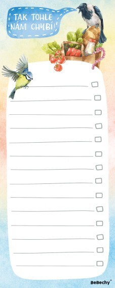 BeBechy Nákupní list - Ptáčci - BBL05-3