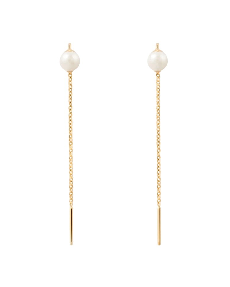 PDPAOLA Pozlacené řetízkové náušnice La Perla LYRA AR01-G57-U