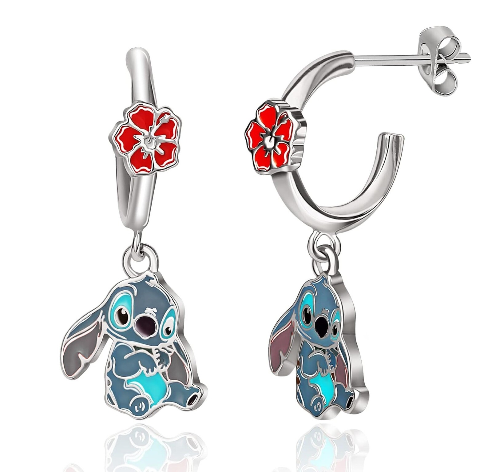 Disney Půvabné visací náušnicě s přívěsky Stitch EF00973RL.PH