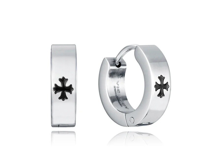 Viceroy Stylové kruhové náušnice z oceli Beat 14142E01000