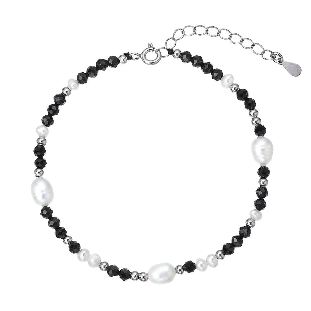 Evolution Group - Pavona Stříbrný náramek s perlami a spinely 13113.3