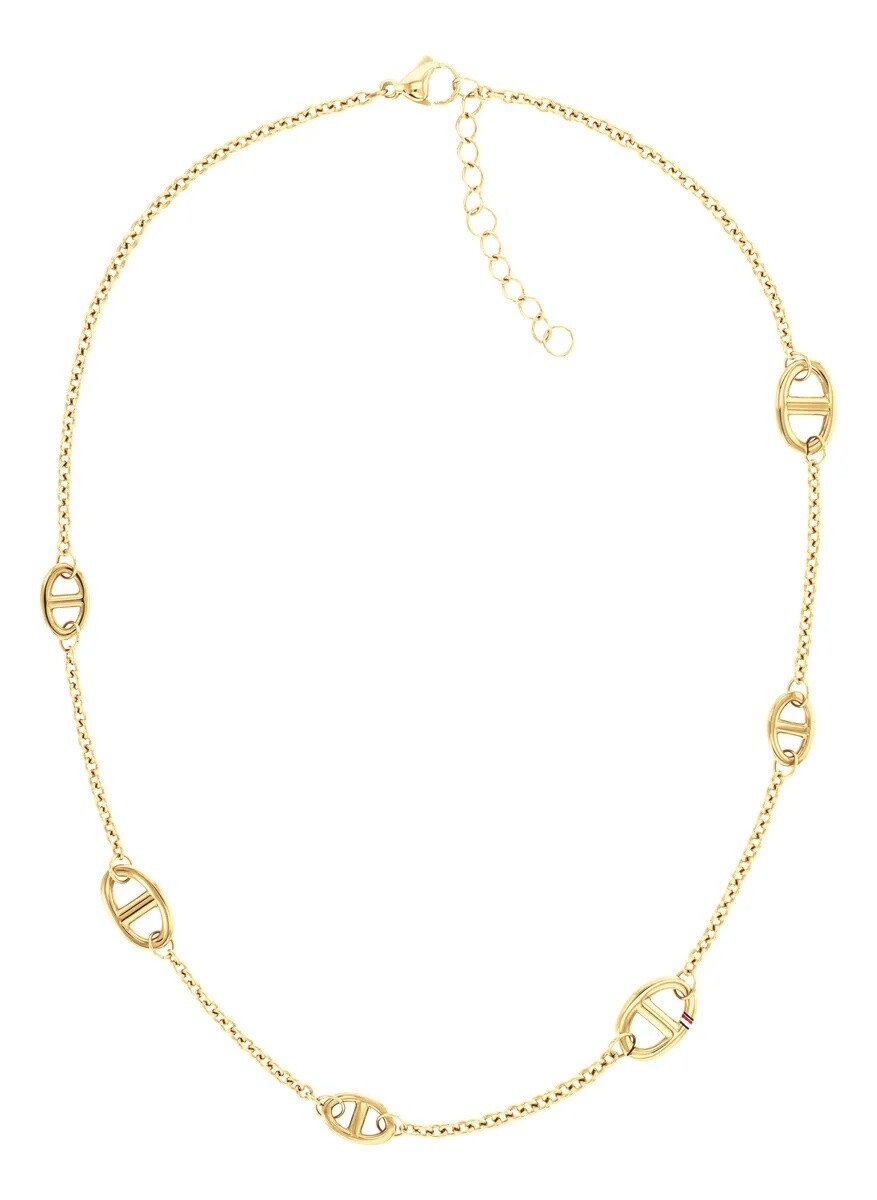 Tommy Hilfiger Slušivý pozlacený náhrdelník Marina 2781022