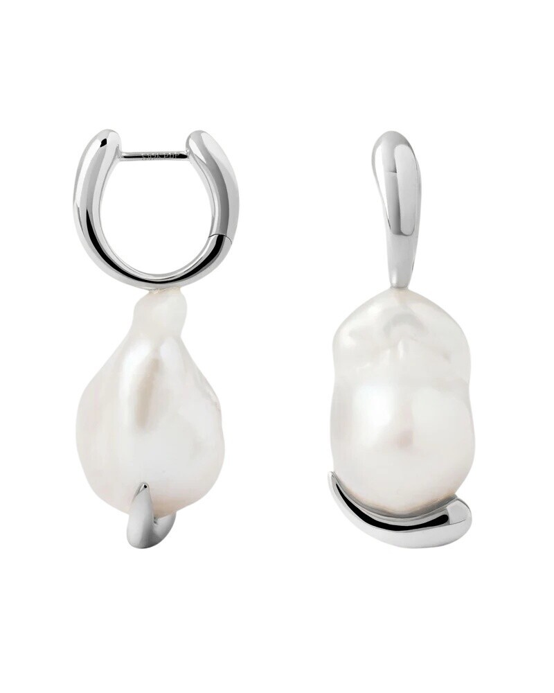 PDPAOLA Luxusní náušnice s barokní perlou La Perla Marea AR02-G53-U