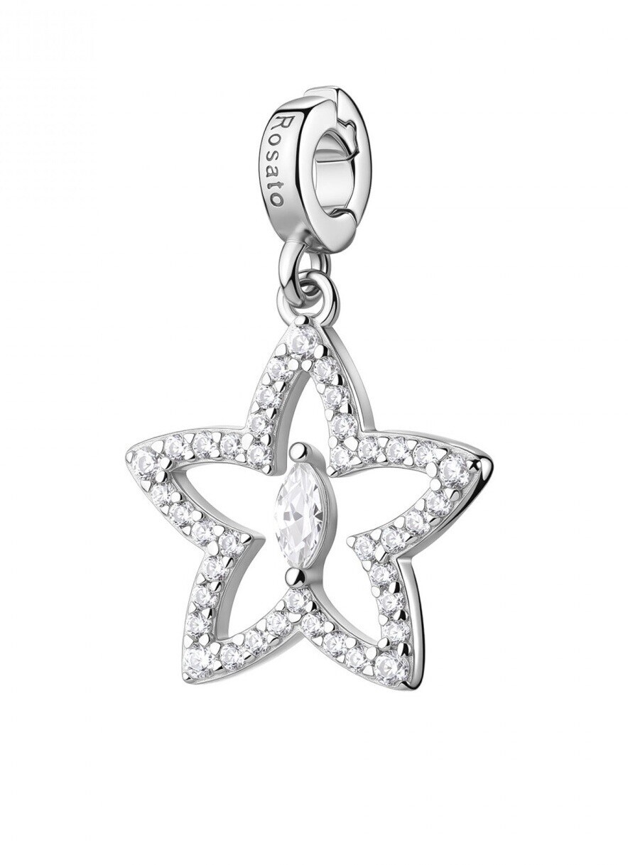 Rosato Stříbrný přívěsek Hvězda s kubickými zirkony Storie RZ261R