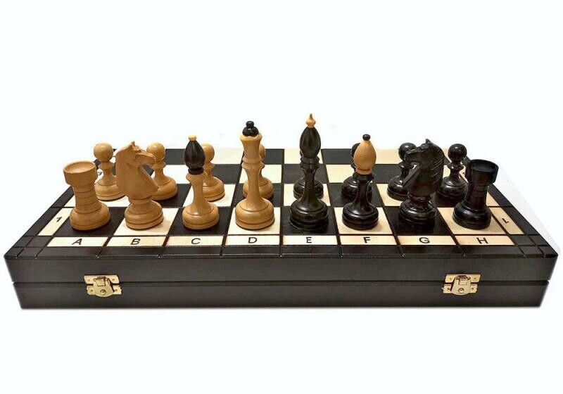 Dřevěné-šachy.cz Dřevěné šachy.cz Česká Klubovka Retro Exclusive s dřevěnou šachovnicí