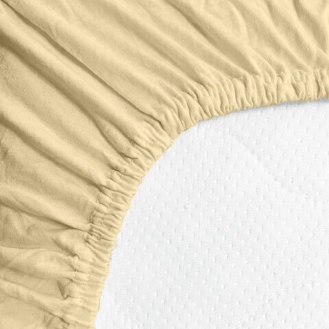 Prostěradlo jersey LUX 180x200 krémové TT122 Idea