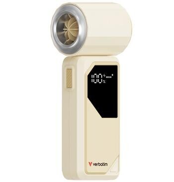 VERBATIM Cool 'n' Go AirJet ruční ventilátor bílý/stříbrný (20.000rpm)