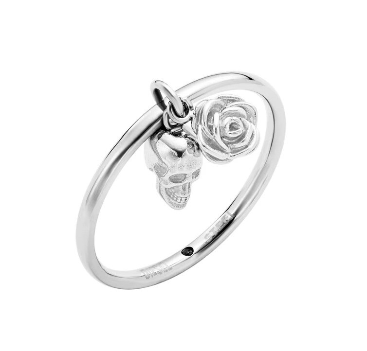 Diesel Stylový dámský prsten s přívěskem DX1602040 53 mm