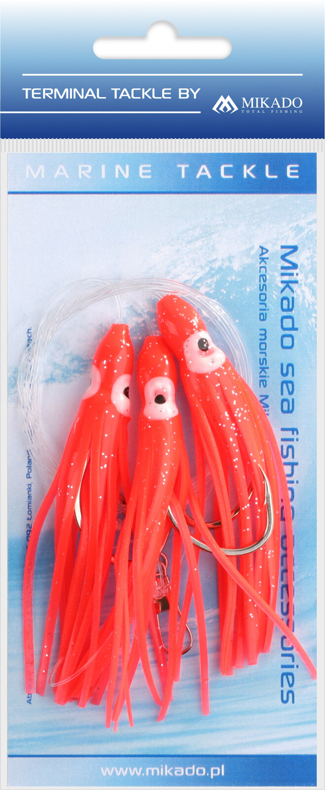 Mikado Mořský návazec Chobotnice červená 10cm Octopus  3x7/0