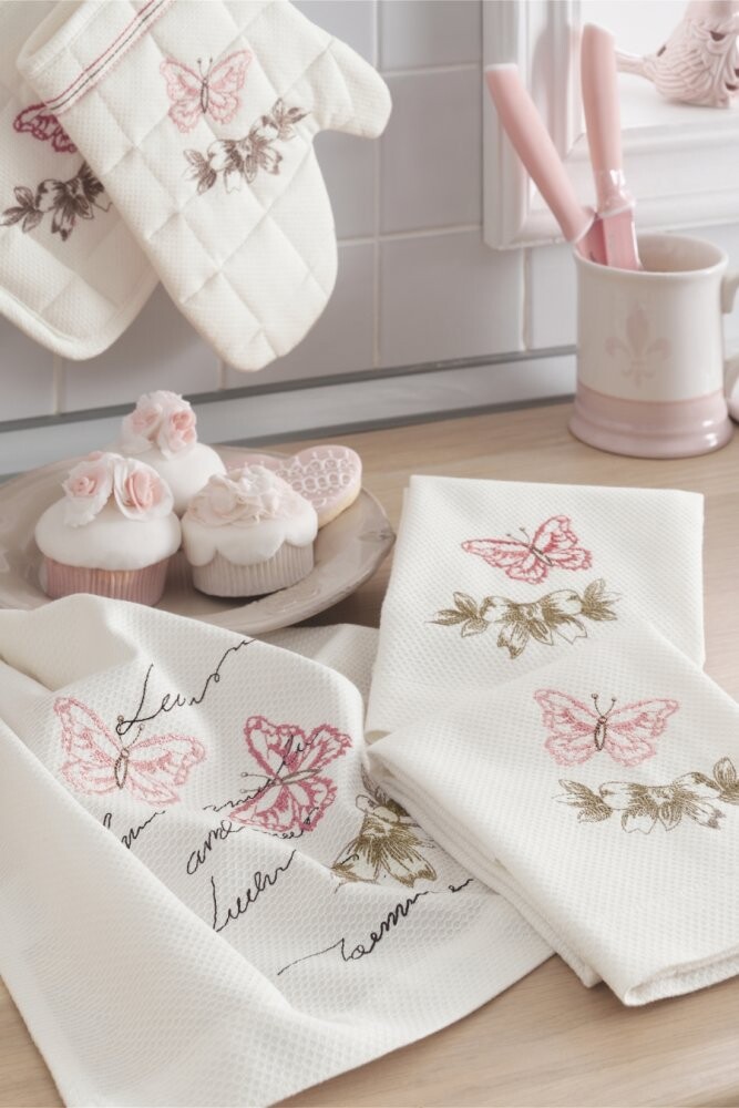Soft Cotton Kuchyňské utěrky BUTTERFLY
