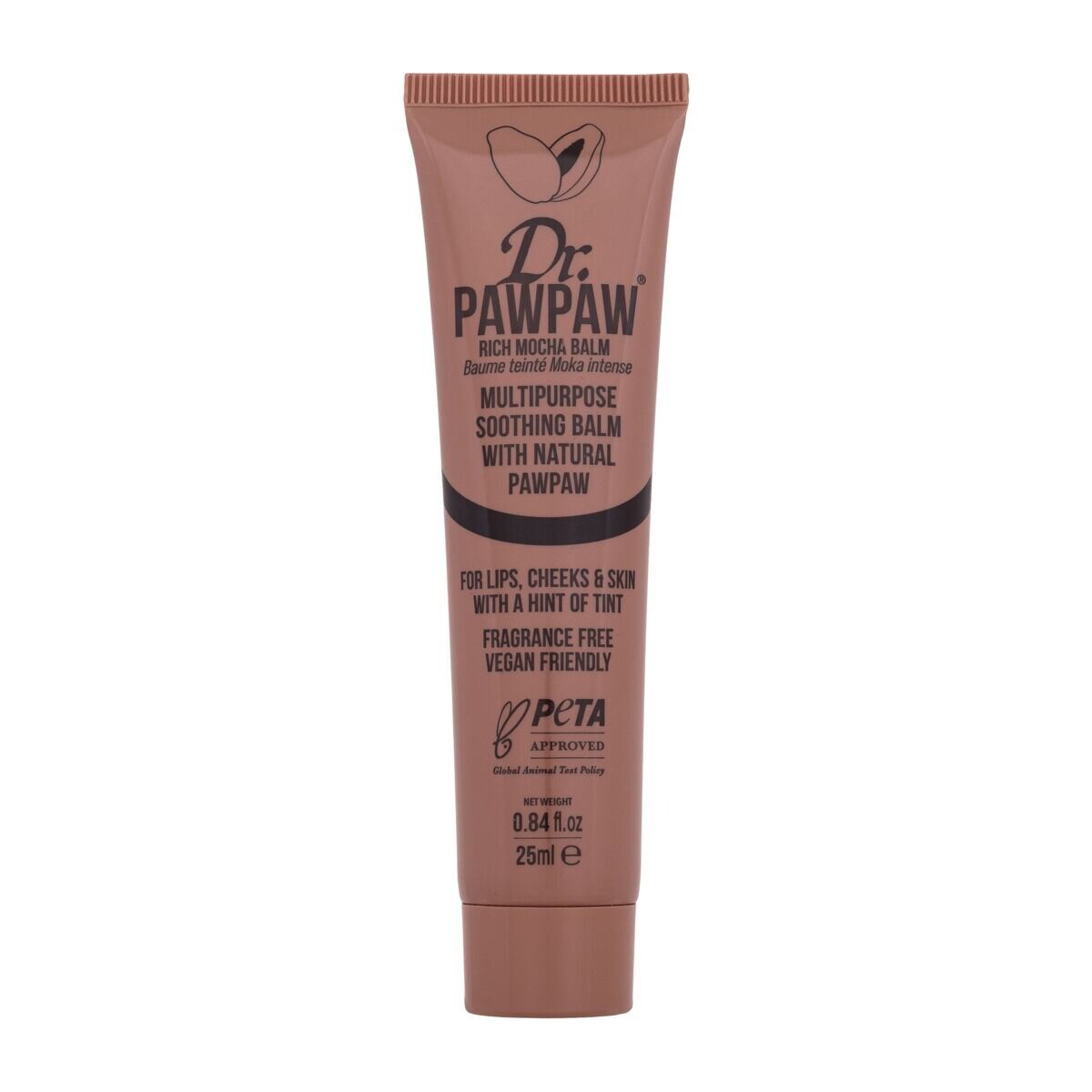 Dr. PAWPAW Balm Rich Mocha víceúčelový balzám na rty, tváře a oči 25 ml