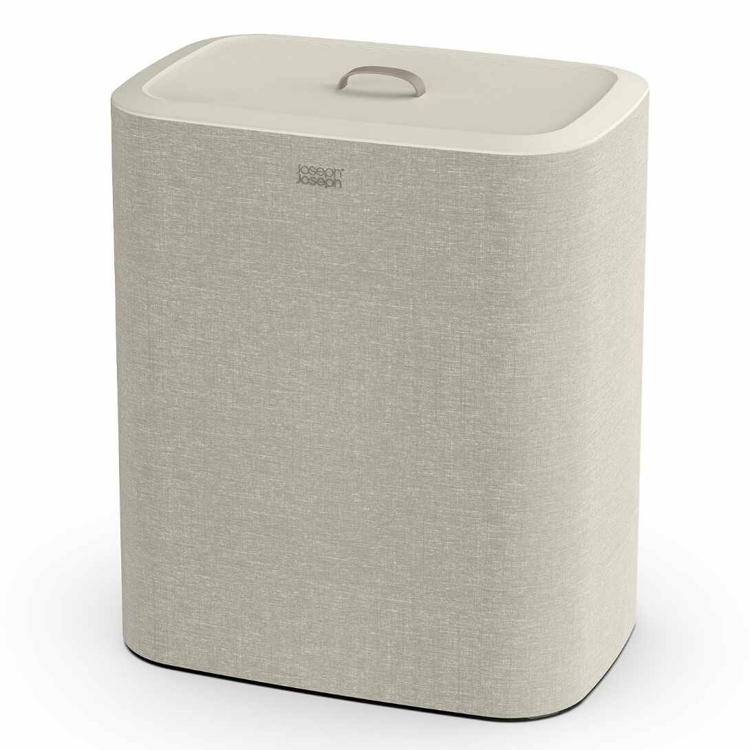 Koš na prádlo TOTA TRIO 50021 90 l, ecru, textil, Joseph Joseph