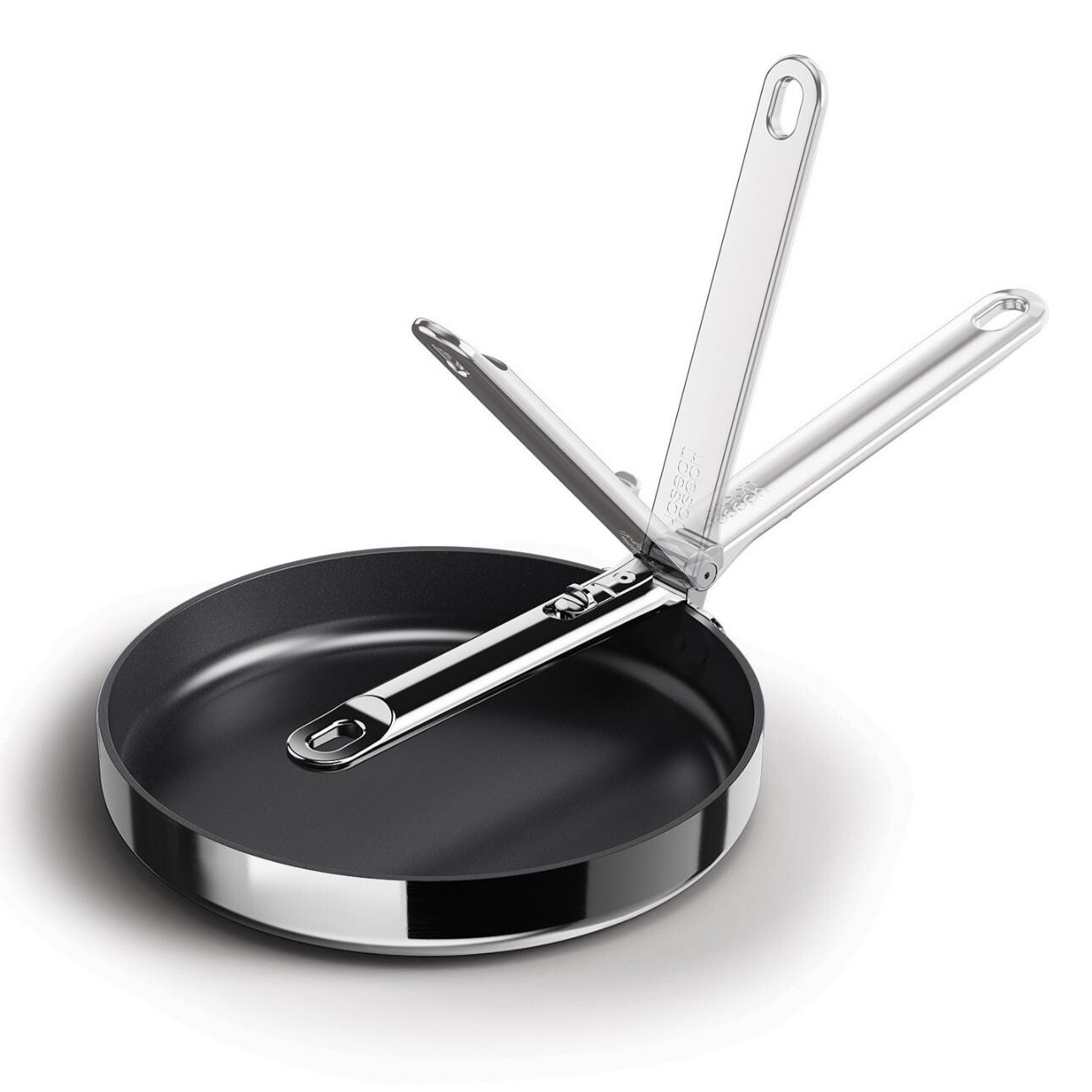 Nepřilnavá pánev SPACE 1000058 24 cm, stříbrná, nerezová ocel, Joseph Joseph