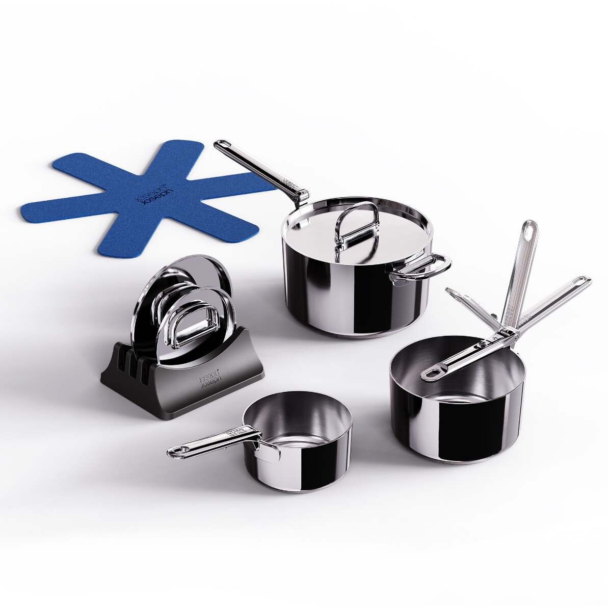 Sada rendlíků SPACE 1000031, sada 3 ks, stříbrná, nerezová ocel, Joseph Joseph