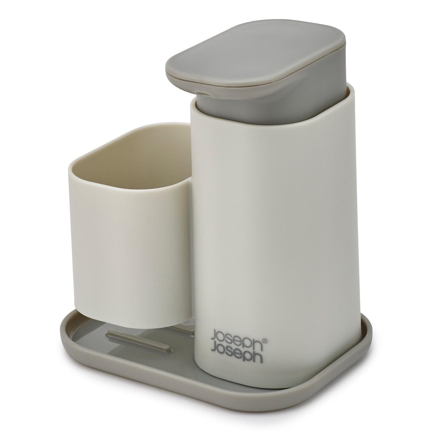 Dávkovač mýdla DUO 851679 240 ml, šedá, plast, Joseph Joseph
