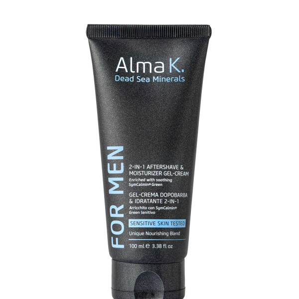 Alma K. Men 2-in-1 Aftershave&Moisturizer Gel-Cream gelový krém po holení a hydratační krém 2 v 1  100 ml
