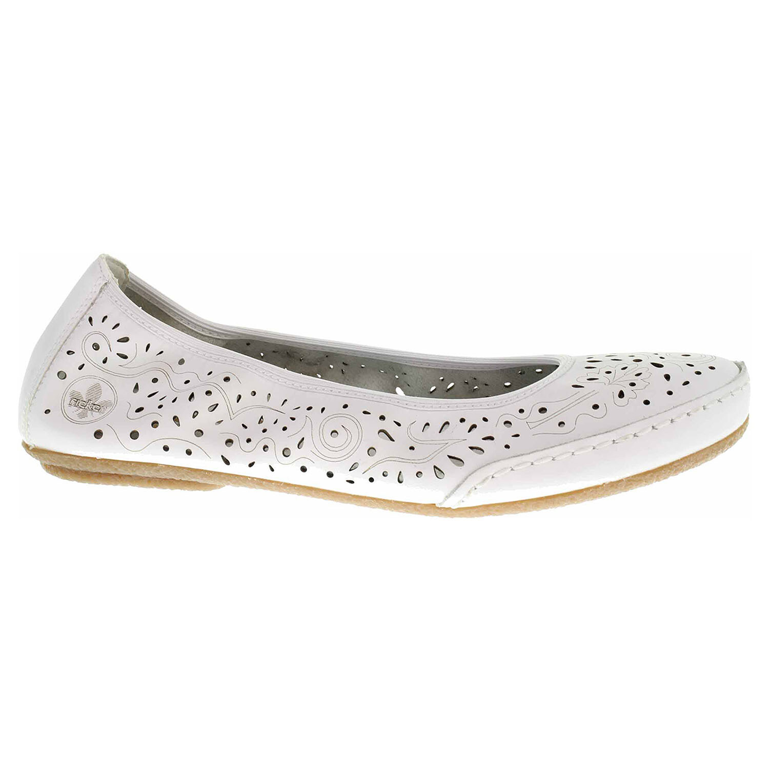 Ecco Dámské baleriny Rieker 41460-80 weiss 23301091