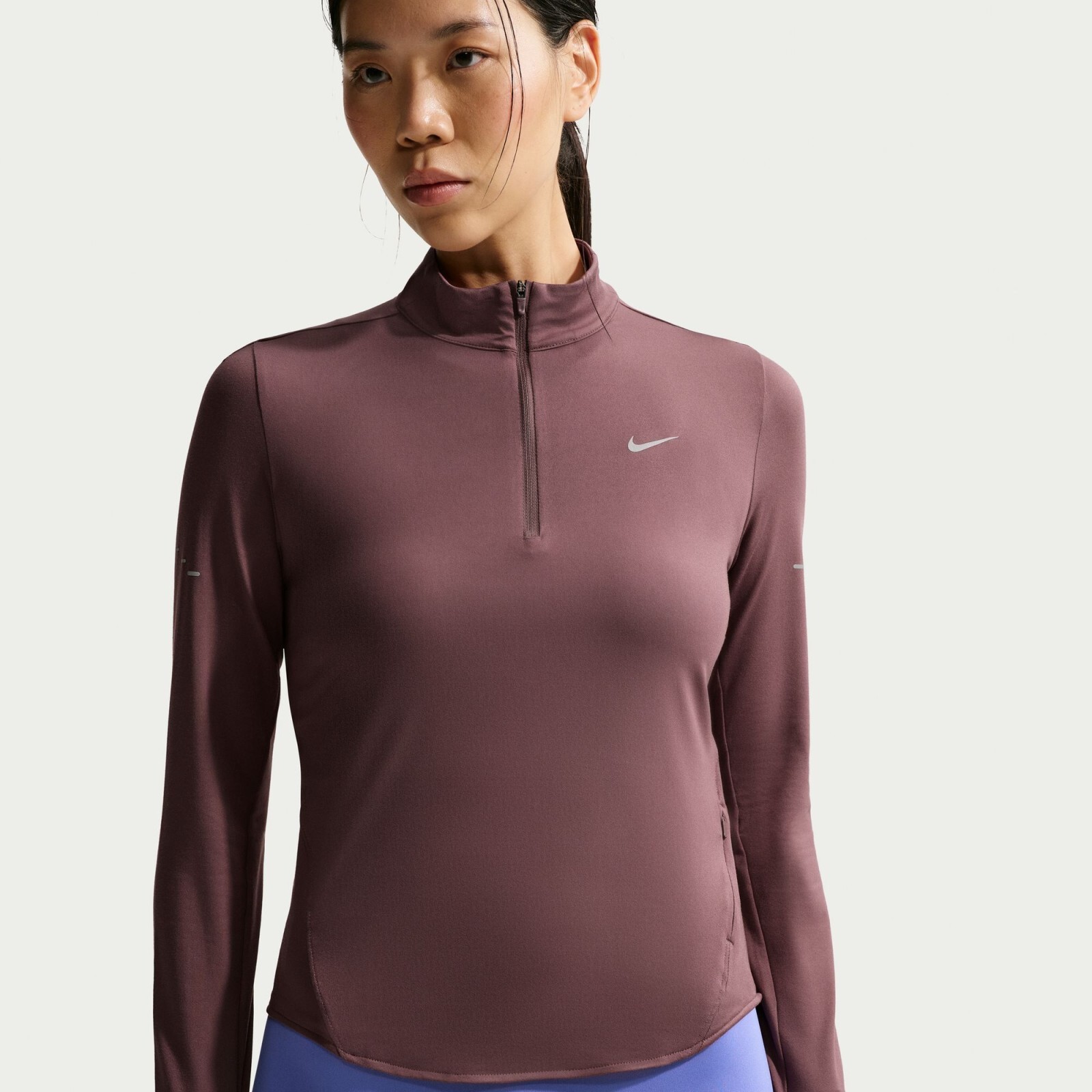 Nike Swift Womens Dri-FIT UV 1/4-Zip Running Top L