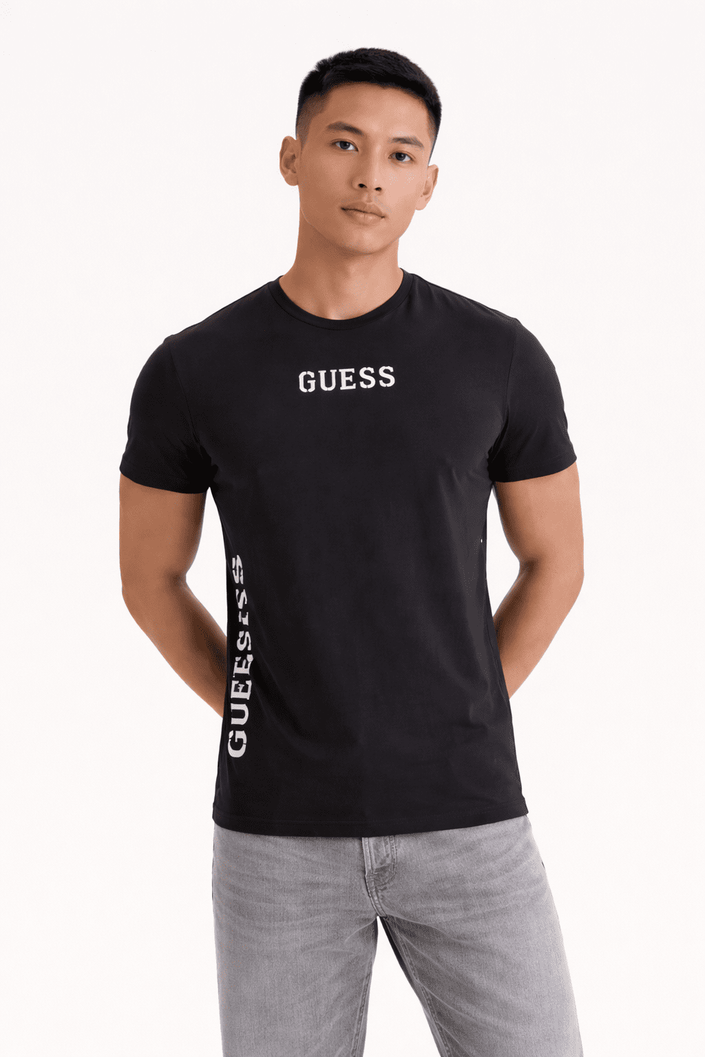 Guess liam crew neck s/s m