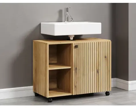 Koupelnová skříňka pod umyvadlo Pure Bliss 80 cm, dub evoke