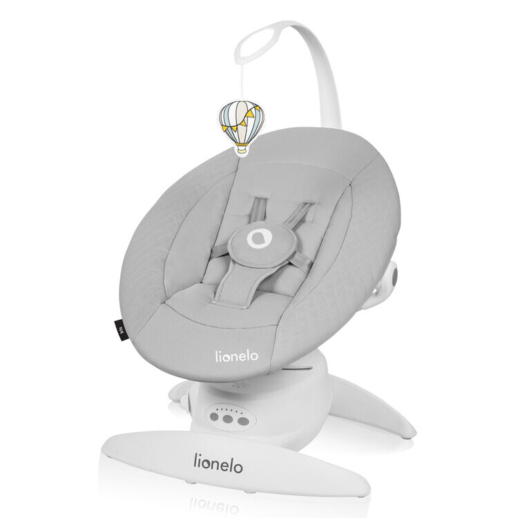 LIONELO Dětské lehátko Iris Grey Concrete, 0m+