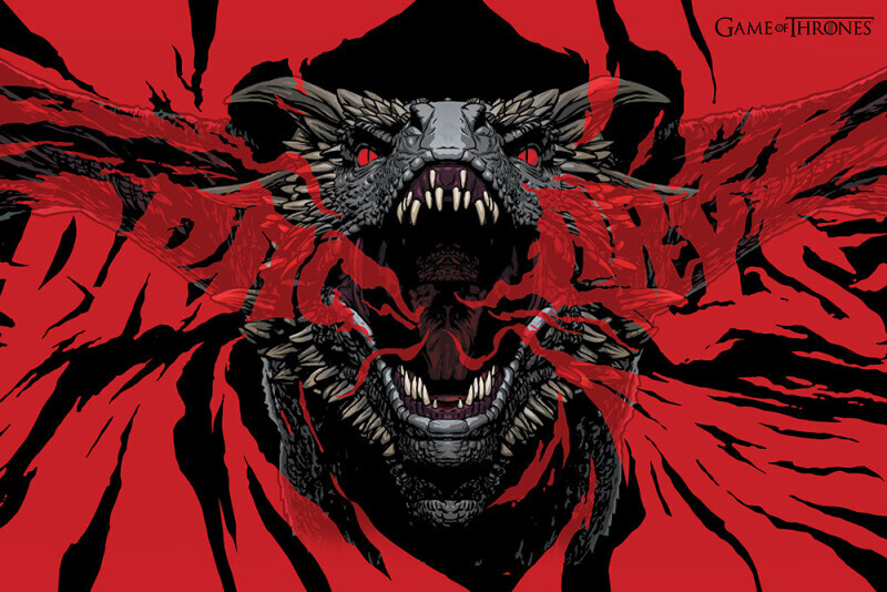 Plakát Game of Thrones - Dracarys