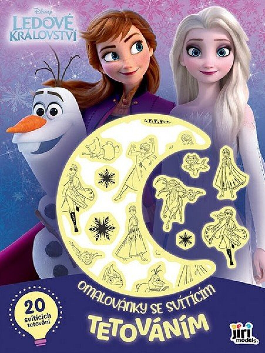 Omalovánky se svítícím tetováním Ledové království - -