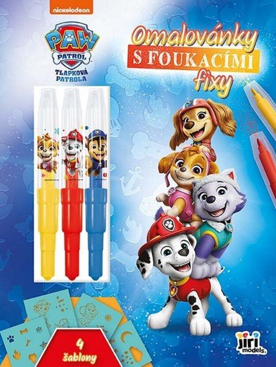 Omalovánky s foukacími fixy Tlapková patrola - -