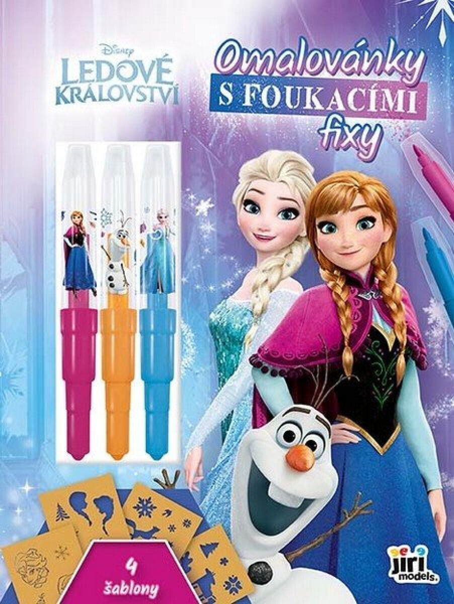 Omalovánky s foukacími fixy Ledové království - -