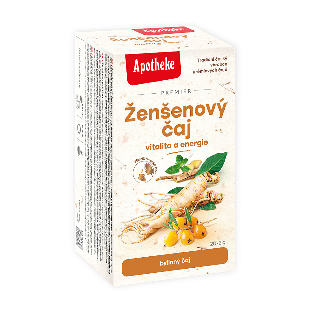 APOTHEKE Čaj ženšenový 30% 20 sáčků