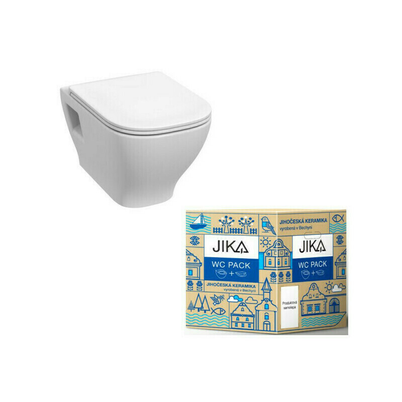 WC závěsné Jika Deep pack-N Rimless včetně sedátka