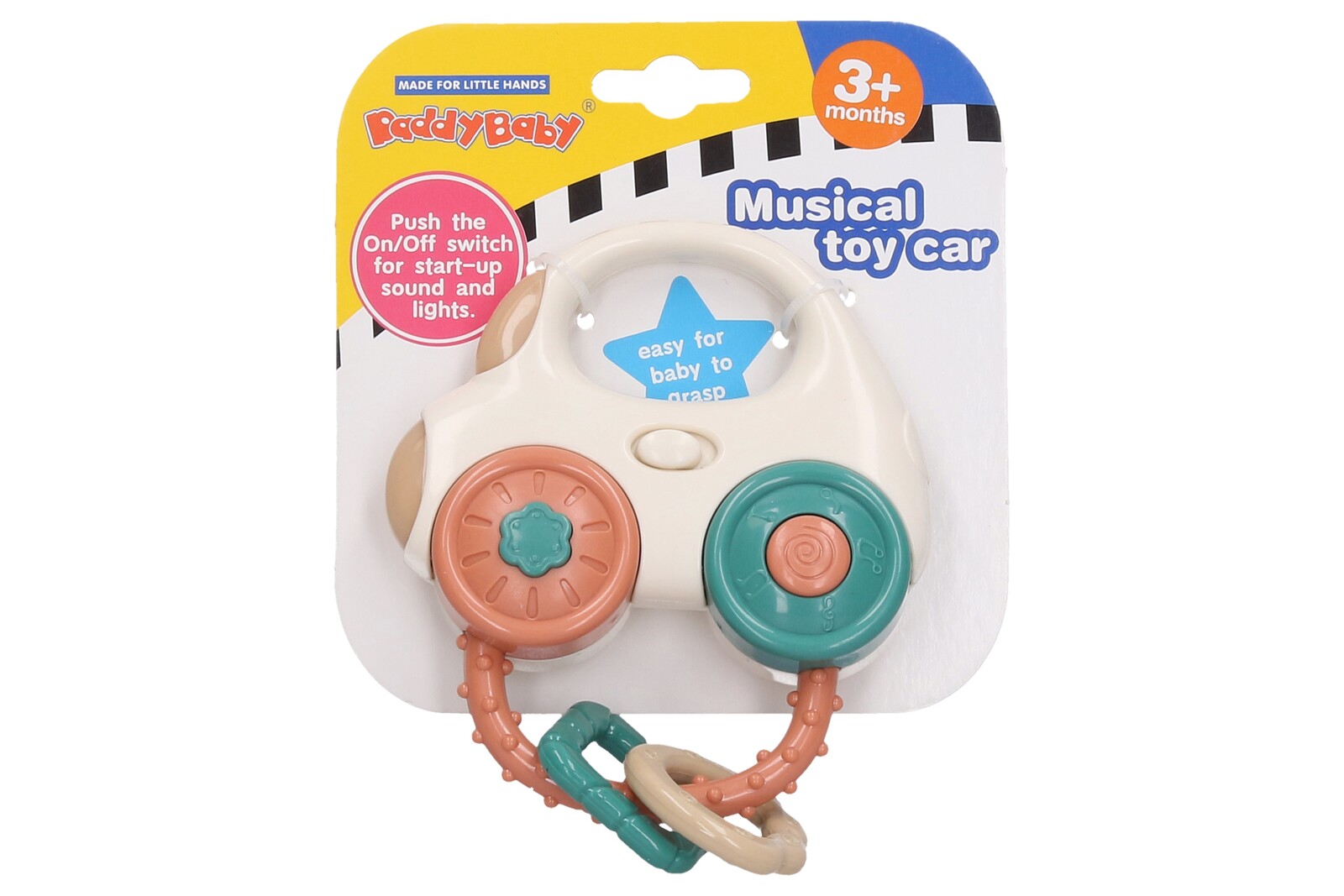 Chrastítko auto s efekty 11 cm