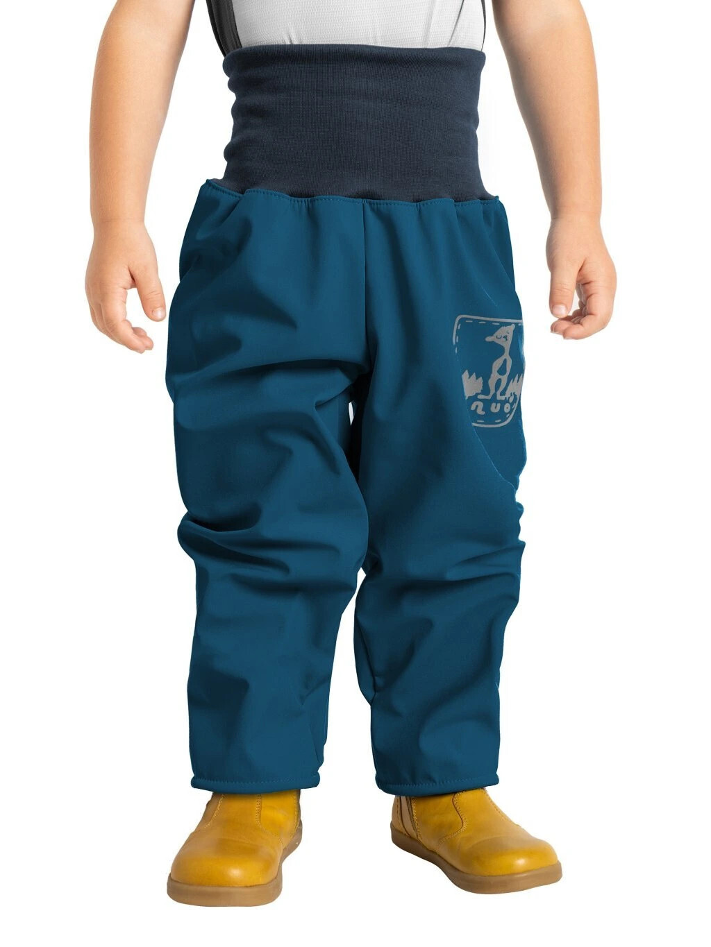 Batolecí softshellové kalhoty bez zateplení Basic, Kobaltová - vel. 92/98
