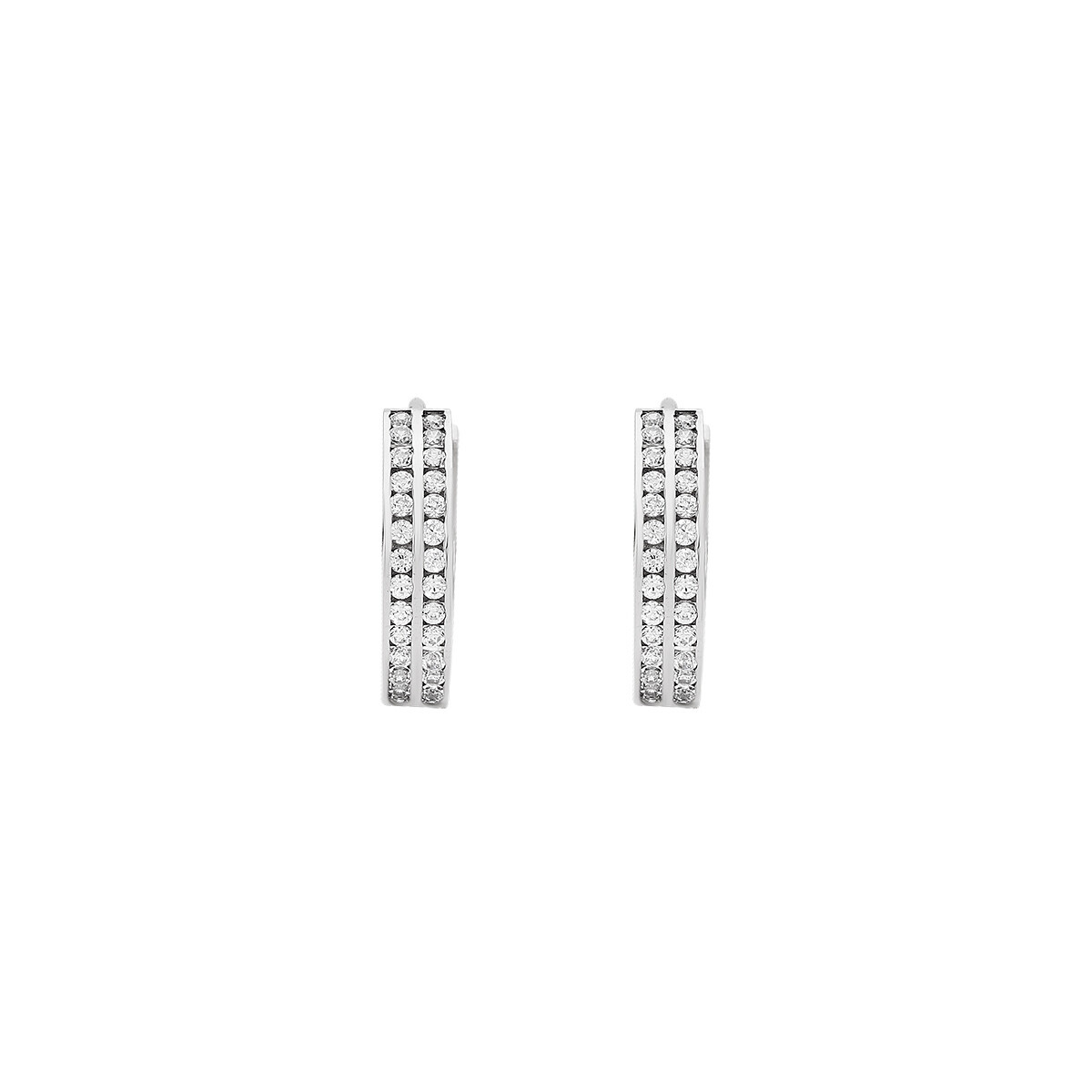 Náušnice se syntetickými kameny 336-087-002318 1.50g