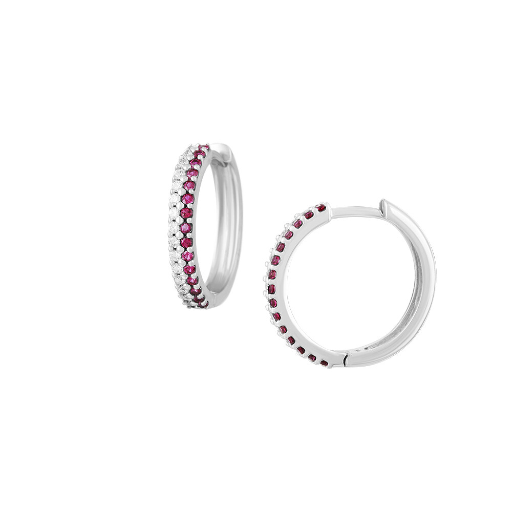 Náušnice se syntetickými kameny 336-087-001034 2.50g