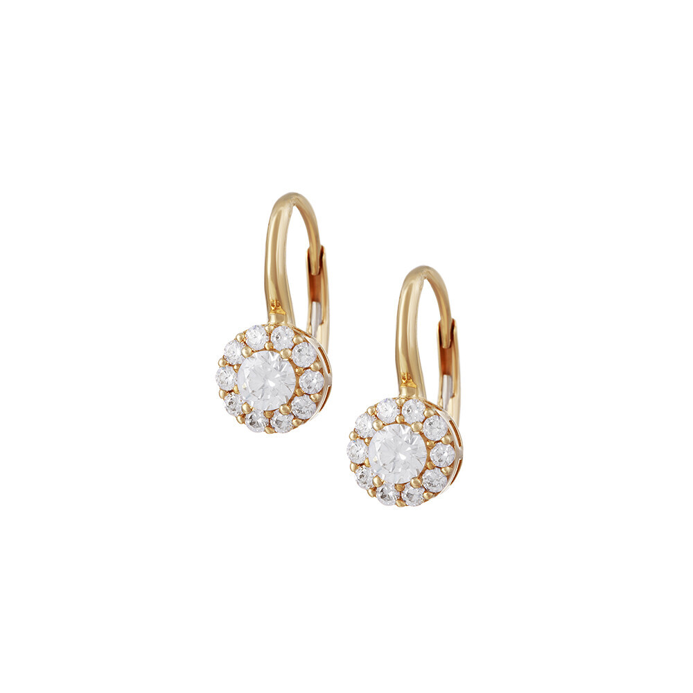 Náušnice se syntetickými kameny 236-087-001008 2.40g