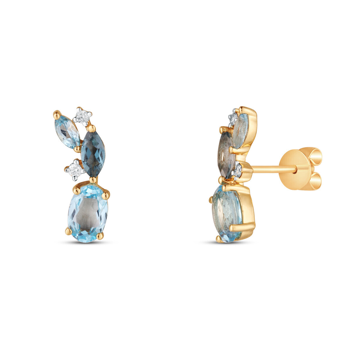 Náušnice s přírodními kameny 234-478-075738 1.70g