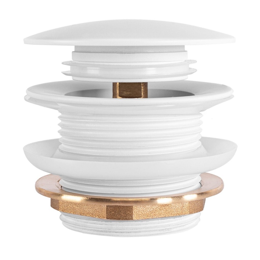 REA Univerzální vanová výpusť Click-clack White REA-W2017